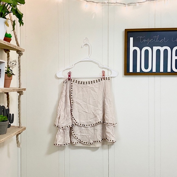 NWT Francesca's Layered Studded Skirt - Picture 2 of 9